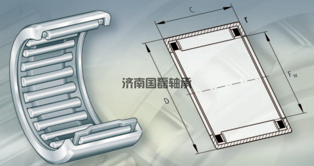 INA开式与闭式冲压外圈滚针轴承的区别